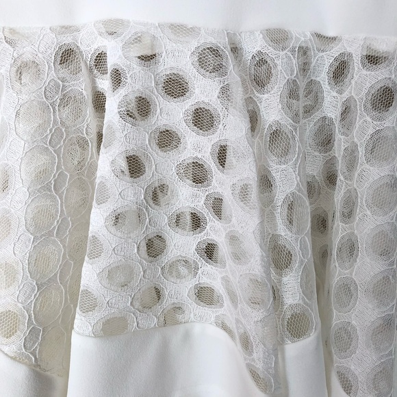 Off White Ruffled Midi Skirt - Picture 4 of 7